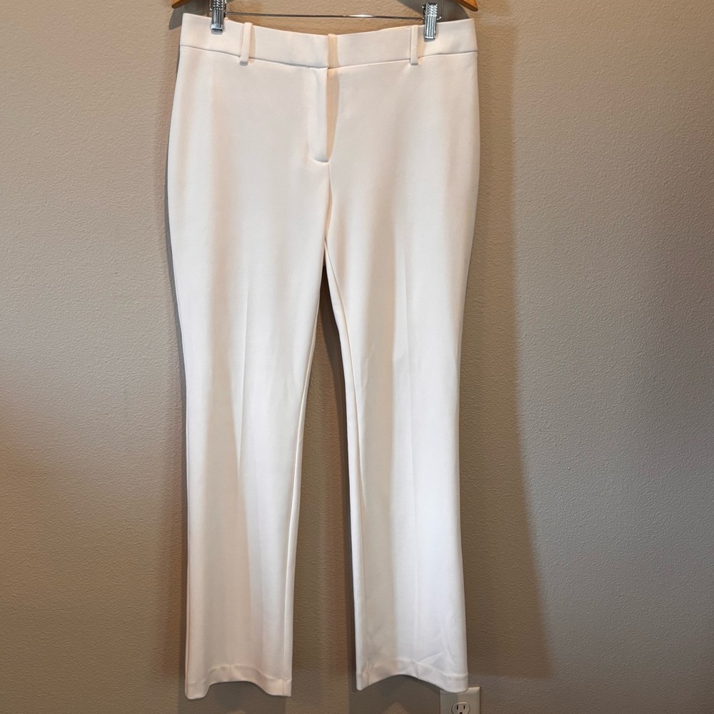 Rafaella ‘The Boot High Rise Cream/Off White Women's Dress Pants, size 12,Office
